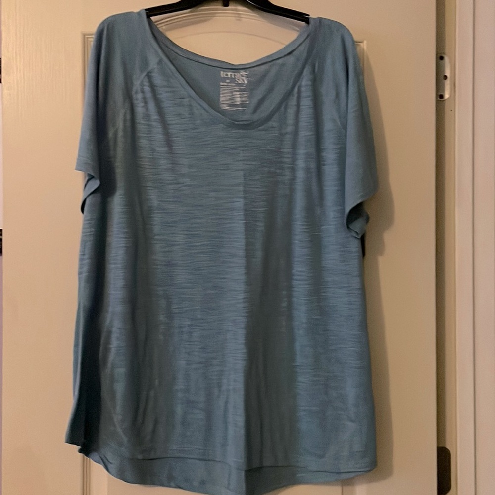 Terra & sky Active Blouse Blue sz.2X active wear